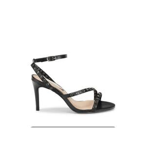 Saks Fifth Avenue Women’s Embebellished Black Leather Stiletto Heels 9M